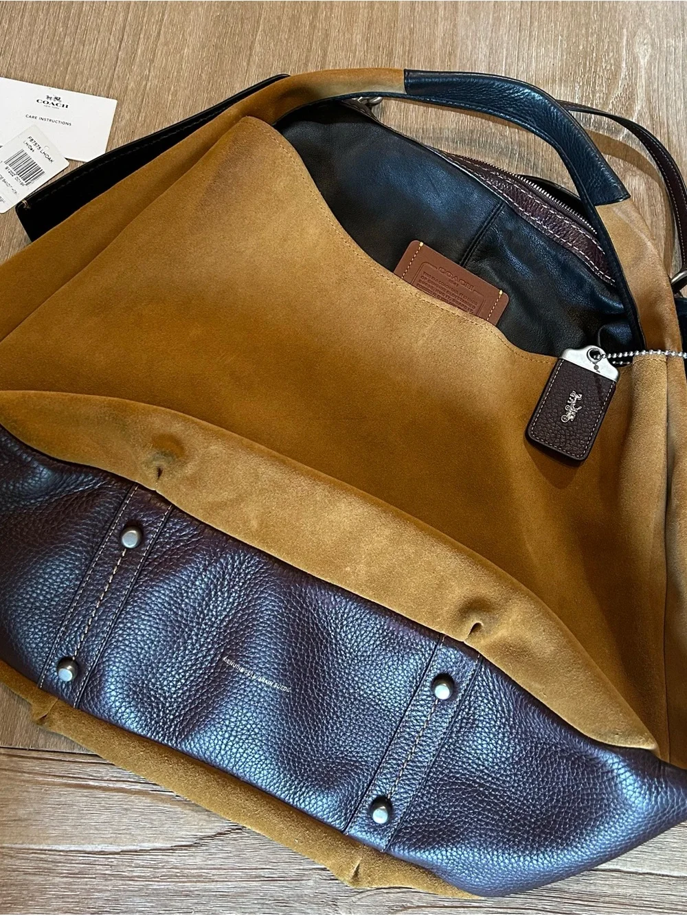 COACH Suede Hobo Bag